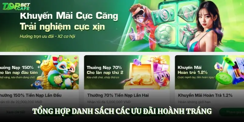 Tổng hợp danh sách các ưu đãi hoành tráng